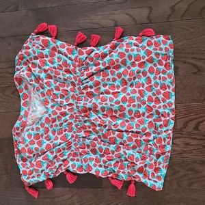 Girls Size 5T Cat And Jack Strawberry Bathing Suit Cover-up